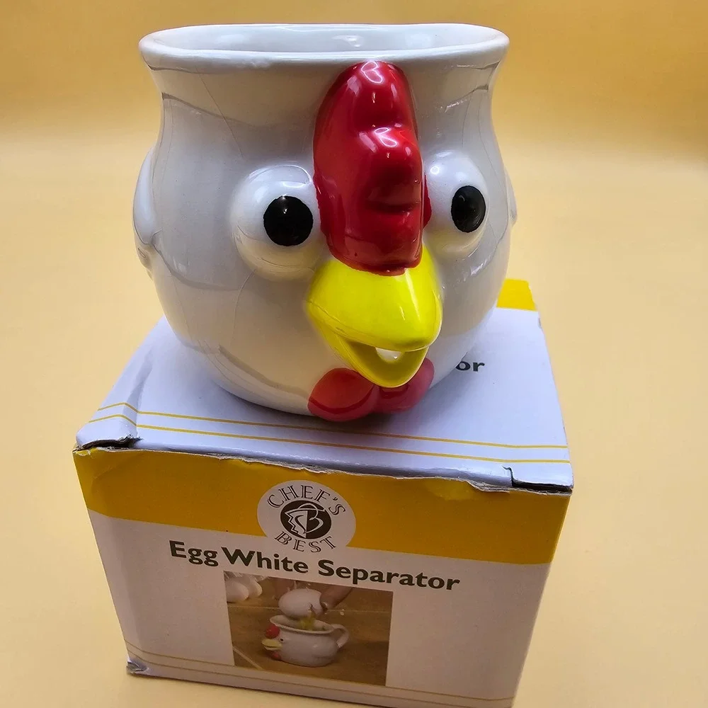 Chef's Best Egg White‎ Separator Fun Chicken Ceramic Kitchen Gadget